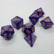 TTRPG DnD MTG 7 dice set - Pearlised