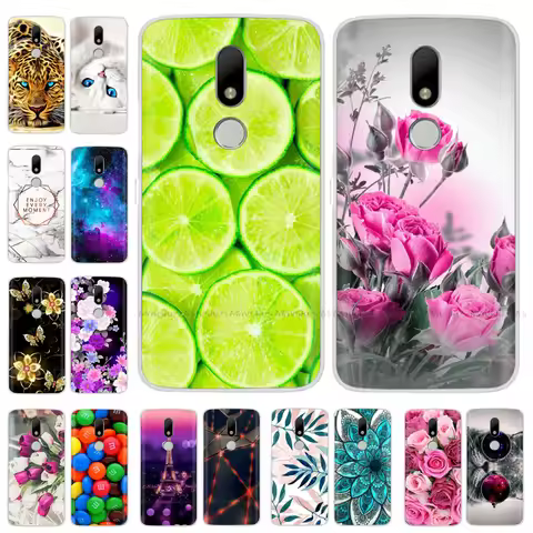 Soft TPU Case For Motorola Moto M Case XT1662 5.5inch Cute Cartoon Silicone Back Cover For Moto M Ca