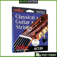 Alice AC139-N/H Classical Guitar Strings Titanium Nylon Strings Silver-Plated 85/15 Bronze Wound 1st