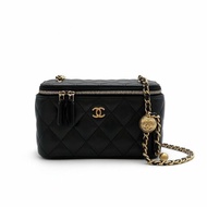 【二手商品】CHANEL 金球長盒子 - 黑金