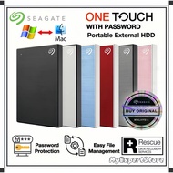 Seagate One Touch 1TB/2TB External HDD with Password Protection - USB 3.0 for Windows and Mac / Hard Drive / Hard Disk
