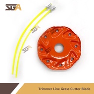 ARACUT Brush Cutter Metal Trimmer Head with 2 Trimmer Lines PIRING MESIN RUMPUT A9230 / A9235