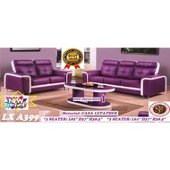 LX A399, 3 SEATER + 2 SEATER,TRENDY CASA LEATHER SOFA SET Could customize Pattern &amp; Color Available in Fabric Also