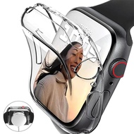 Transparent TPU Case For  Watch Ultra Series 10 9 S8 S7 S5 S6 SE Gen 2 Case with Screen Protector