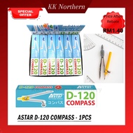 ASTAR D120 COMPASS /Jangka Sudut Besi Jangka Lukis Geometry Set Stationery Set | Student Compass | K