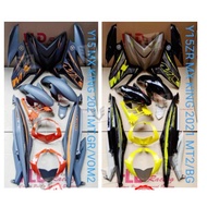 Ready Stock HLD Coverset Yamaha Y15ZR V2 MX King 2021 Sticker Tanam Cover Set Y15 V2 VOM2 Matt Grey/Black Yellow