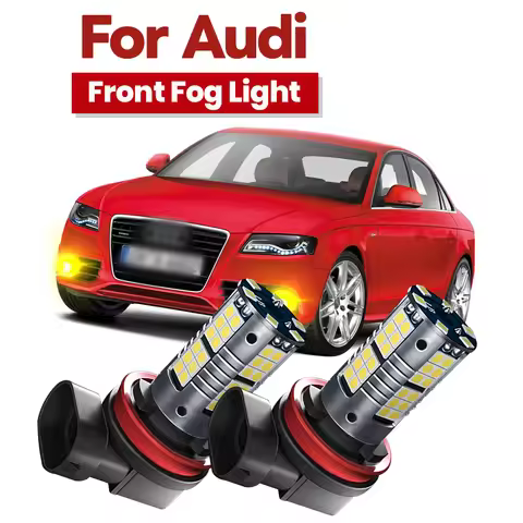 2Pcs Canbus white H8 H11 LED Fog Light Bulb Car DRL Lamp for Audi A3 8P 8V A4 B6 B8 B5 A6 C6 C5 80 B