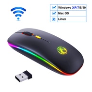 Wireless Mouse Bluetooth RGB Rechargeable Mouse Wireless Computer Silent Mause LED Backlit Ergonomic Mouse For xiaomi Laptop PC