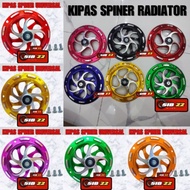 SPINER SPINNER FAN COVER FULL CNC UNIVERSAL DUCK MATIC FIZ R HONDA MIO SPINER FAN COVER