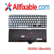 Asus Vivobook S15 S530U K530FN K530FA S530FN S530F-NBQ S530F S530FA 5111FR00 Silver Backlit Laptop R