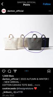 Danton cotton canvas tote bag