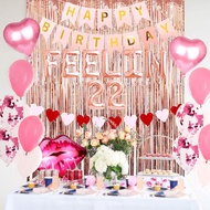 LaVenty 66 PCS Luxury Feelin 22 Balloons Feelin 22 Banner 22nd Birthday Balloons 22 Birthday Party S