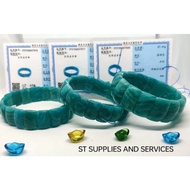 NATURAL MOZAMBIQUE AMAZONITE PAPAN WITH CERTIFICATE (GOOD QUALITY) 天河石 | 15-18MM