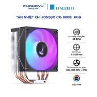 Jonsbo CR-1000E RGB CPU Air Cooler (Black) - 4 Heat Pipes, 150W, 120mm Fan -