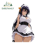 EARLFAMILY DXD High School Akeno Himejima Sticker Sun Visor Hood Truck Waterproof PVC Decals Cute Sc