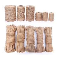 2mm to 30mm Natural Vintage Jute Rope DIY Jute Hemp Sisal Rope Cat Tree Scratching Post Cat Rope Binding Rope