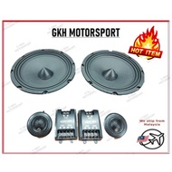 Stellar 6.5'' Inch USA CONEX 2 Way 2Way Component Set Speaker Audio Tweeter Crossover Middle Bass Sp