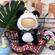 Only Clothes Panda Plush Baby Clothes Suitable for 17cm Labubu One Two Three Generation Labubu Dress