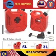 'M_3'_ 3L 5L Tong minyak petrol diesel tong air Jerry Can w/Pouring Spout With Bracket ATV UTV