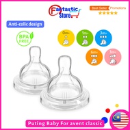 Mamababy Puting baby Avent Classic newborn Puting Susu Avent Baby bottle nipple teats Avent Classic bottle feeding