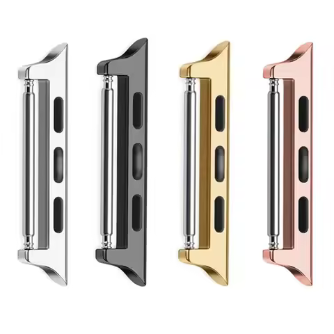 Connector Adapter for Apple Watch Series 6 40mm Band Connectors for Apple Watch 44mm 45/41mm Stainle