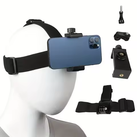 Head-Mounted Smartphone Holder First-Person View Video Outdoor Live Bracket For GoPro 10 9 8 7 6 5 4