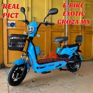 SEPEDA LISTRIK EXOTIC GROZA Sepeda listrik termurah , sepeda listrik