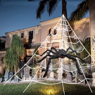 Halloween Giant Spider Large Foldable  Fake Hairy Spider Scary Decorations
