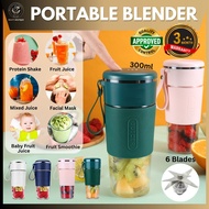 Portable Water Bottle Blender Juicer 6 Blade Blender Electric blender Mixer Mini Fruit Juice USB Ice Fruit blender