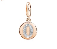 PRIMA จี้เพชรรูปตัวเลข 0 Lucky Number Collection ตัวเรือน 9K สี RG 991P0051-01