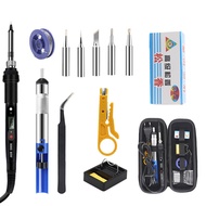 ปั๊มเครื่องมือเชื่อม หัวแร้งบัดกร หัวแร้งบัดกรีแบบปรับอุณหภูมิได้ 60W พร้อมของแถมแบบจัดเต็ม ด้วดิจิต