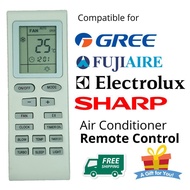 Aircond remote control Gree sharp fujiaire Electrolux pensonic yb1fa yb1a21 yb0f2 yb1f2 yb1fa2 ybofb