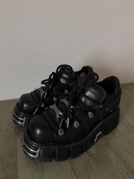 平放正品NEW ROCK厚底鞋   地雷系 原宿風 y2k