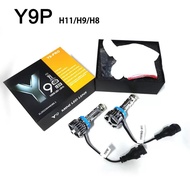 ไฟหน้ารถยนต์ ไฟตัดหมอก LED Y9 H4 H11 H9 H8 สว่างกว่า ทน ไฟหน้า 2 หลอด ไฟหน้าฟิชอาย พลังสูง 12V