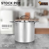 PREMIUM Golden Flying Fish - Stock Pot 16cm & 18cm - Stainless Steel