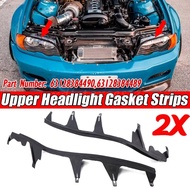 For BMW 3SERIES E46 330Ci M3 Car Front Upper Headlight Cover Strips Trims Headlight Sealing Strip Ga