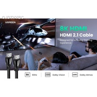 【New stock】◊✆UGREEN HDMI To HDMI 2.1 Cable 8K 60Hz 4K 120Hz 48Gbps HDR Dolby Vision eARC Dolby Atmos Laptop Monitor Proj