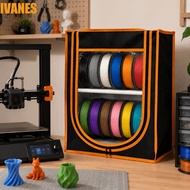 IVANES 3D Printer Filament Storage Rack, Dual Tier Dustproof Filament Storage Holder, Viewable Seale