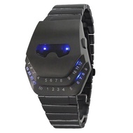 Fashion Teen Watch Binary LED Electronic Watch Iron Man Snakehead Watch Chain LED Men's Watch