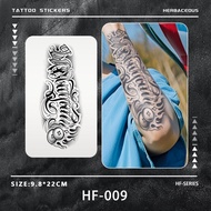 Dark-Style Word And Coin Tattoo Stickers, Waterproof, Sweat-Resistant, Long-Lasting