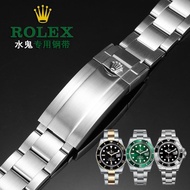 Rolex watch strap Steel Black Green Water Ghost Submariner Type Original Male Stainless Bracelet Accessories 20mm