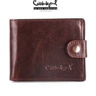 Cobbler Legend unisex genuine leather wallet Card clip short wallet zipper wallet