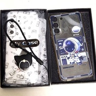 包平郵Samsung S22+電話殼 包手指固定器及電話繩