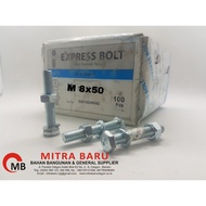 Galvanized Nut Bolt (Bmg) 8x50