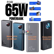 Baseus / Usams[SG] 30000mAh 65W  / 20000mah 65W  Quick Charge Powerbank