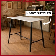 Furnimall Island Table Bar Table 95 cm Meja Island High Table Bar Super Solid Wood Cafe Table 吧台桌
