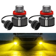 KEVANLY Lampu Kabut Mobil LED Laser Mini Projie Foglamp H11 H8 H16JP 2Buah Putih Kuning Universal Av