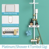 Shower Kamar Mandi 4 Dalam 1 Set Dengan Sprayer Faucet Sprayer / Shower Tiang Set Panas-Dingin / B