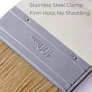 Retail Limewash Paint Brush Natural Bristle 4 Inch Wide U-Shaped Double Brush for Limewash on Brick 