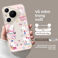 Ốp Lưng Điện Thoại Di Động HelloKitty Dễ Thương Cho Huawei Pura80 pro Pura70 pro P80 P60 P50 Pro+ Vỏ